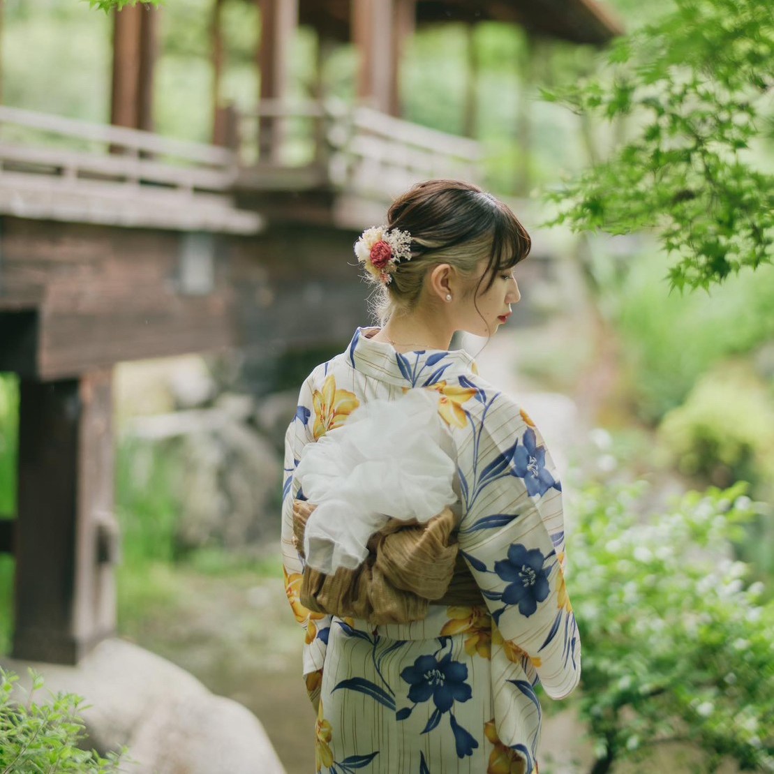 京都祇園着物レンタルきてみる　浴衣ベーシックプラン